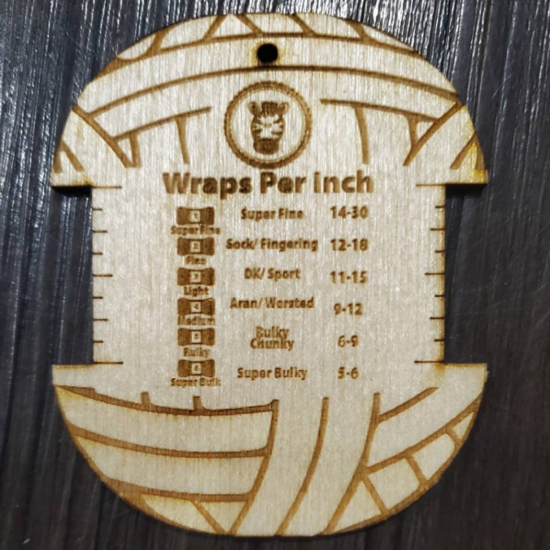 Wooden Measurement Keys Crochet Knit