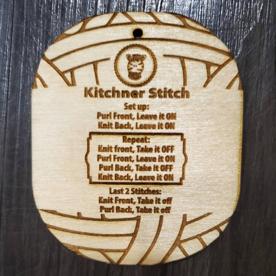 Wooden Measurement Keys Crochet Knit