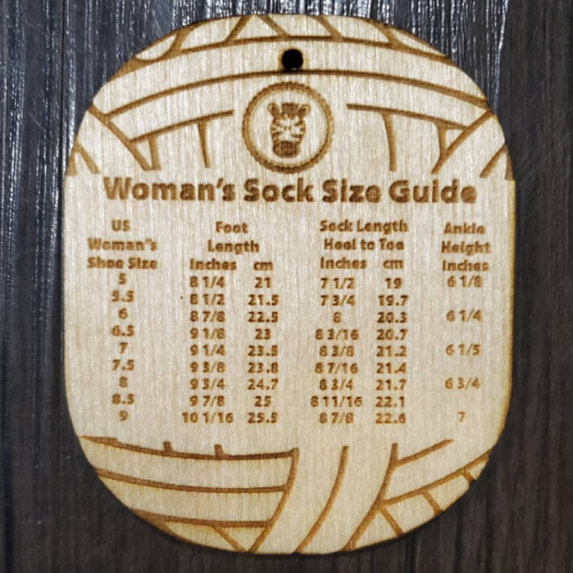 Wooden Measurement Keys Crochet Knit