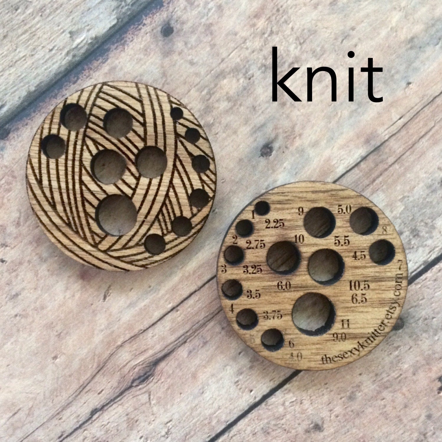 Knitting Crochet Gauge for Needles & Hooks