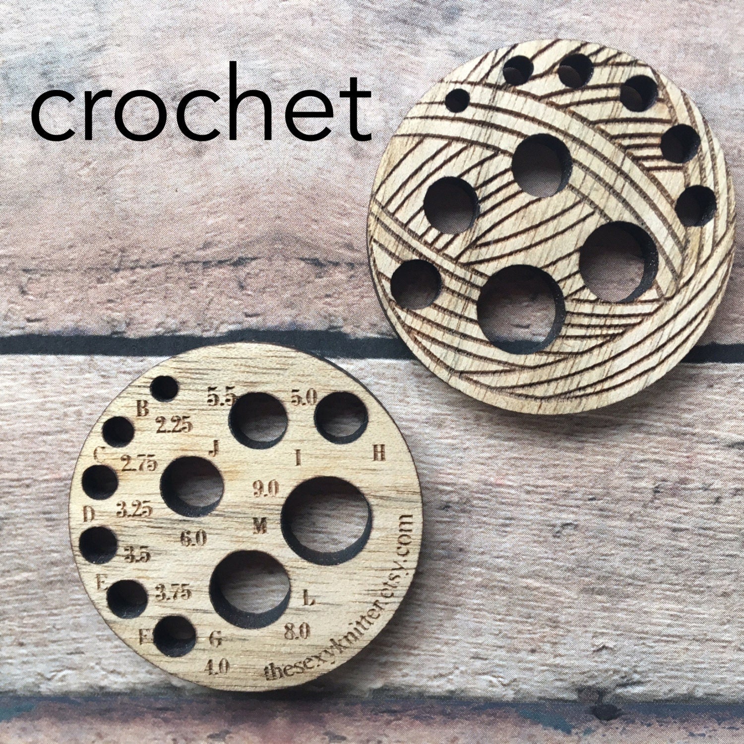 Knitting Crochet Gauge for Needles & Hooks