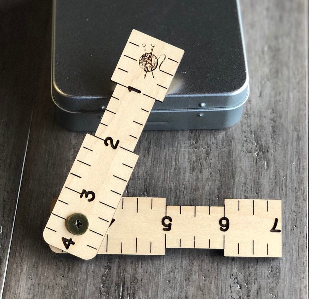 Knitting Ruler with Wraps per Inch