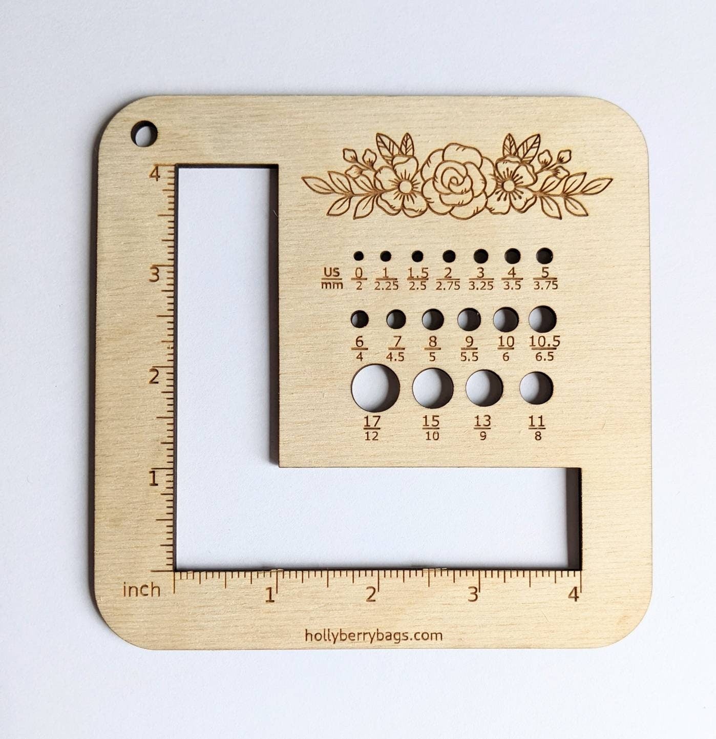 Needle Swatch Gauge Knitting Tool