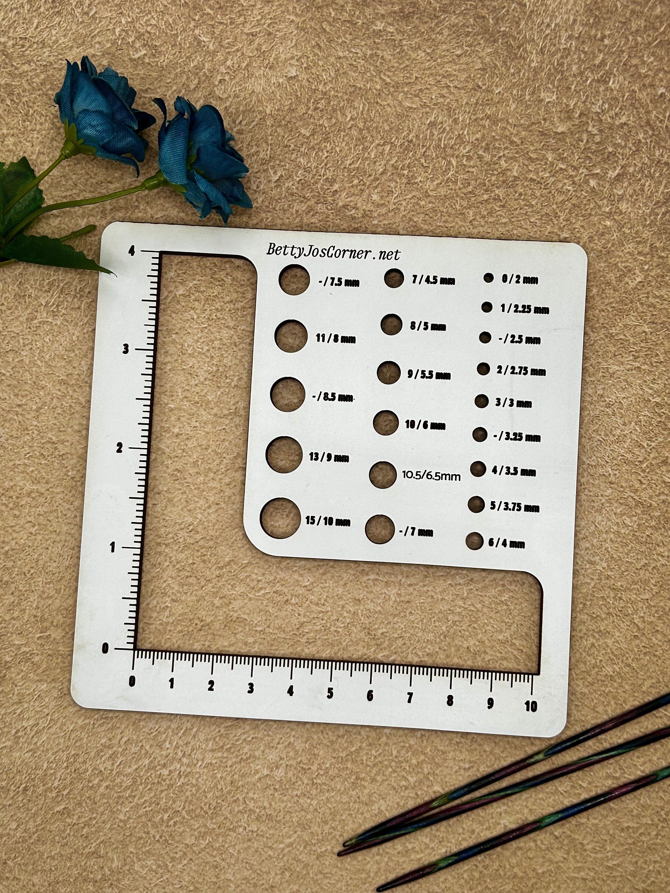 Knitting Gauge Ruler