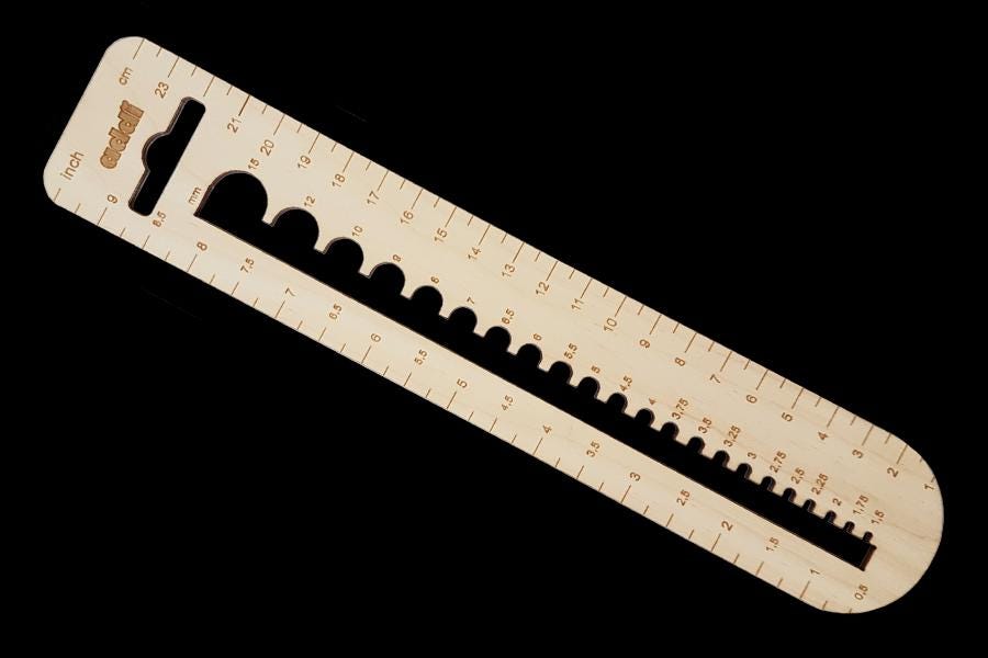 Addi Calibro Wooden Needle Gauge Set