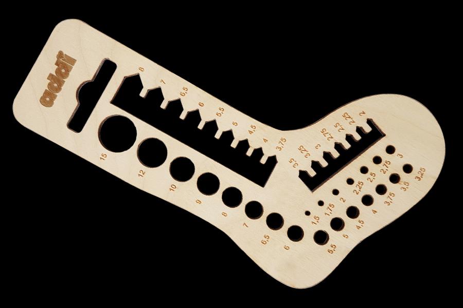 Addi Calibro Wooden Needle Gauge Set