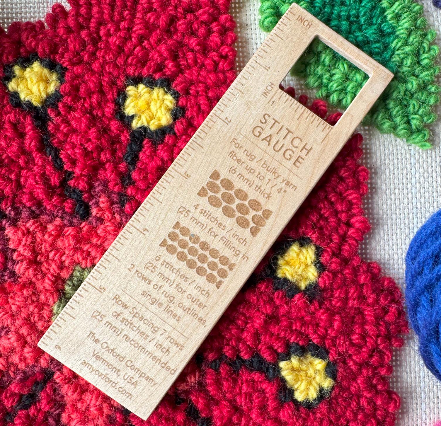Oxford wooden stitch gauge